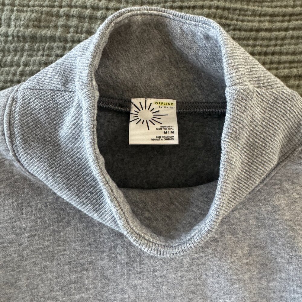 OFFLINE By Aerie Cloud Fleece Oversized Mockneck Sweatshirt - Picture 4 of 4